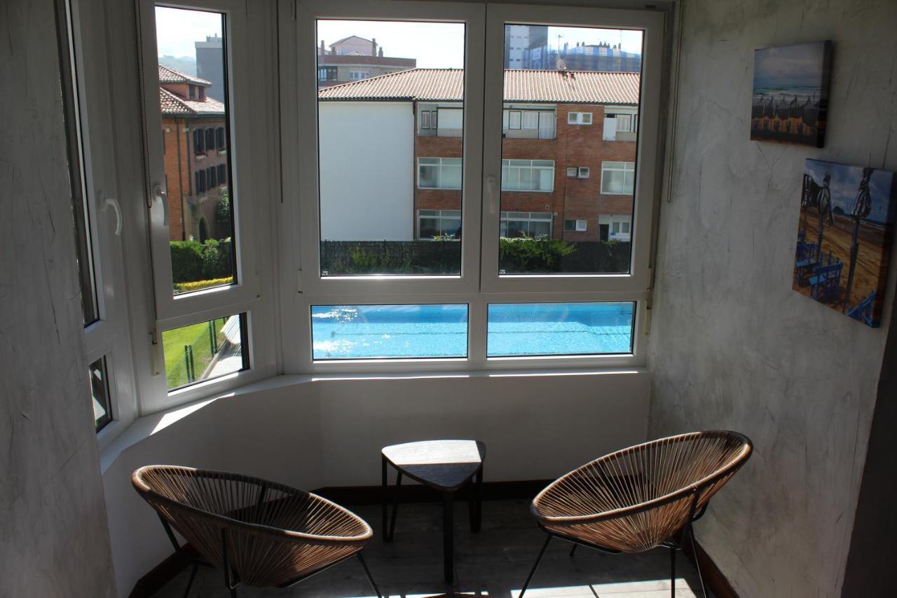 Apartamentos Zarautz Playa, Con Piscina Y Garaje Esterno foto